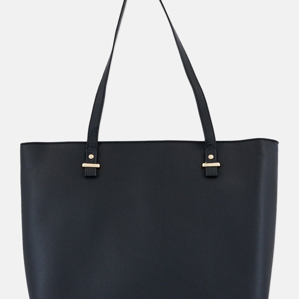 London Fog Elegant Black Tote - Picture 3 of 5